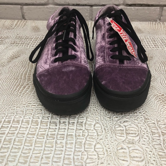 Vans Old Skool Sneakers in Purple Velvet - Picture 4 of 8